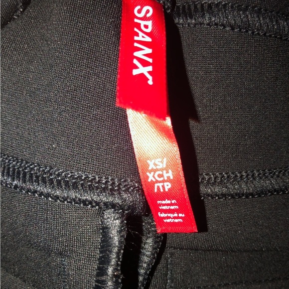 Spanx The Perfect Pants Hi Rise Flare Black Stretch Knit Pull On Career - Picture 8 of 8